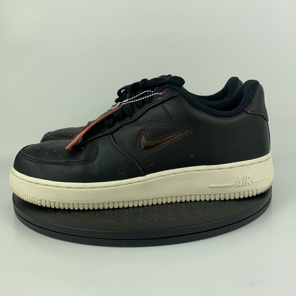 Nike Air Force 1 '07 PRM 'Jewel' Black/Orange CK4392-001 Men's Size 8.5 - Picture 9 of 16